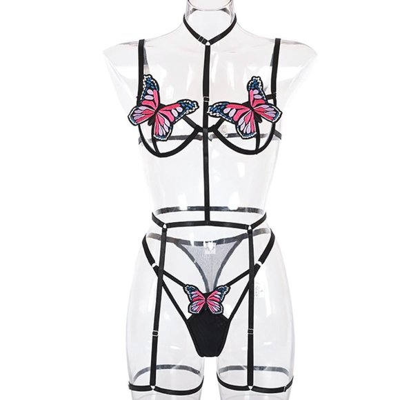 Butterfly Bandage Lingerie Set - Picture 3 of 4